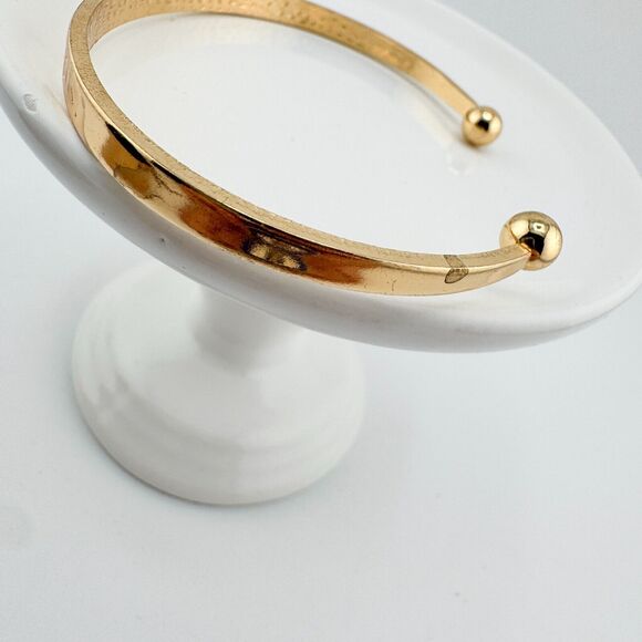 Vintage 2 Cuff Love Caviar Bead Bracelets Stack Layer Retro Minimalist - Picture 7 of 9